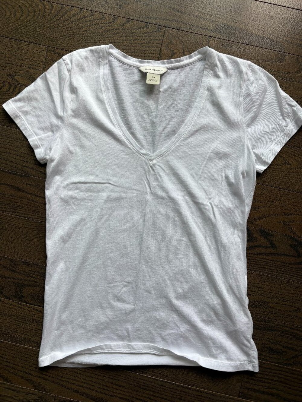 White Club Monaco V-Neck Short Sleeve T Shirt